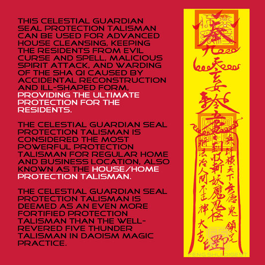 Consecrated Celestial Guardian Seal Protection Talisman for Ultimate Home Protection