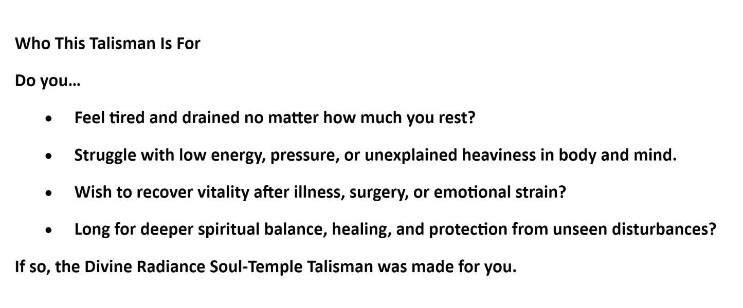 Divine Radiance Soul-Temple Talisman