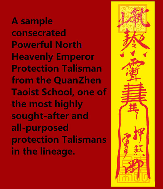 Consecrated Powerful North Heavenly Emperor Protection Talisman (with the customized cure)