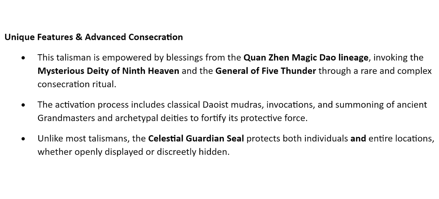 Consecrated Celestial Guardian Seal Protection Talisman for Ultimate Home Protection