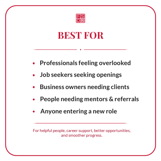 Supportive People Talisman best for job seekers, professionals, business owners, mentors, referrals, and career support