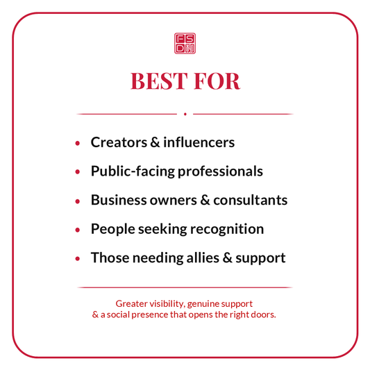Noble Support Talisman best for creators, influencers, public-facing professionals, business owners, consultants, people seeking recognition, allies, and social support.