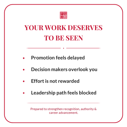 Promotion luck talisman for people who work hard but feel overlooked, delayed, or blocked from career advancement