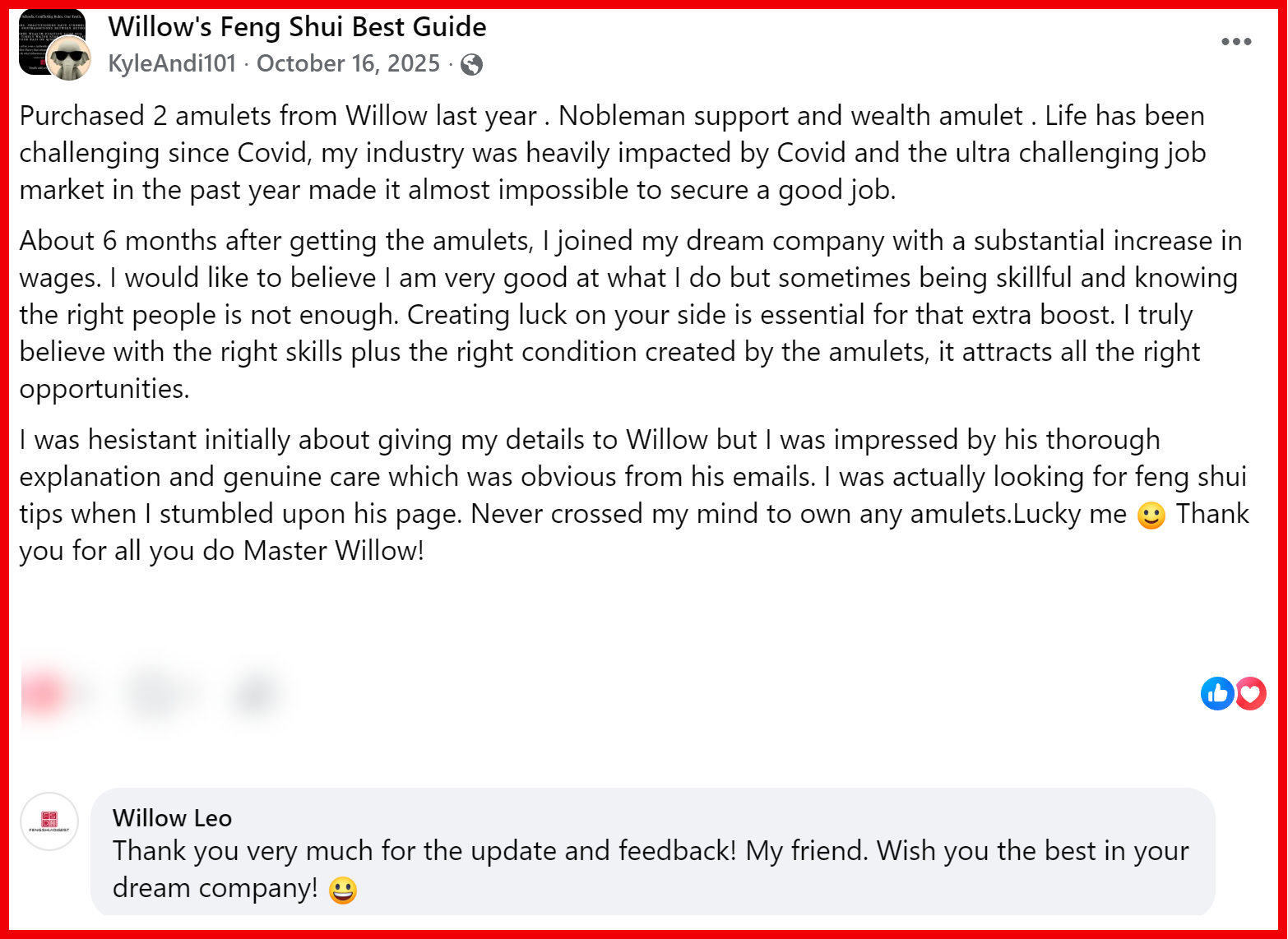 Client testimonial about Supportive People Talisman, office politics, dream job, salary increase, and improved work relationships.